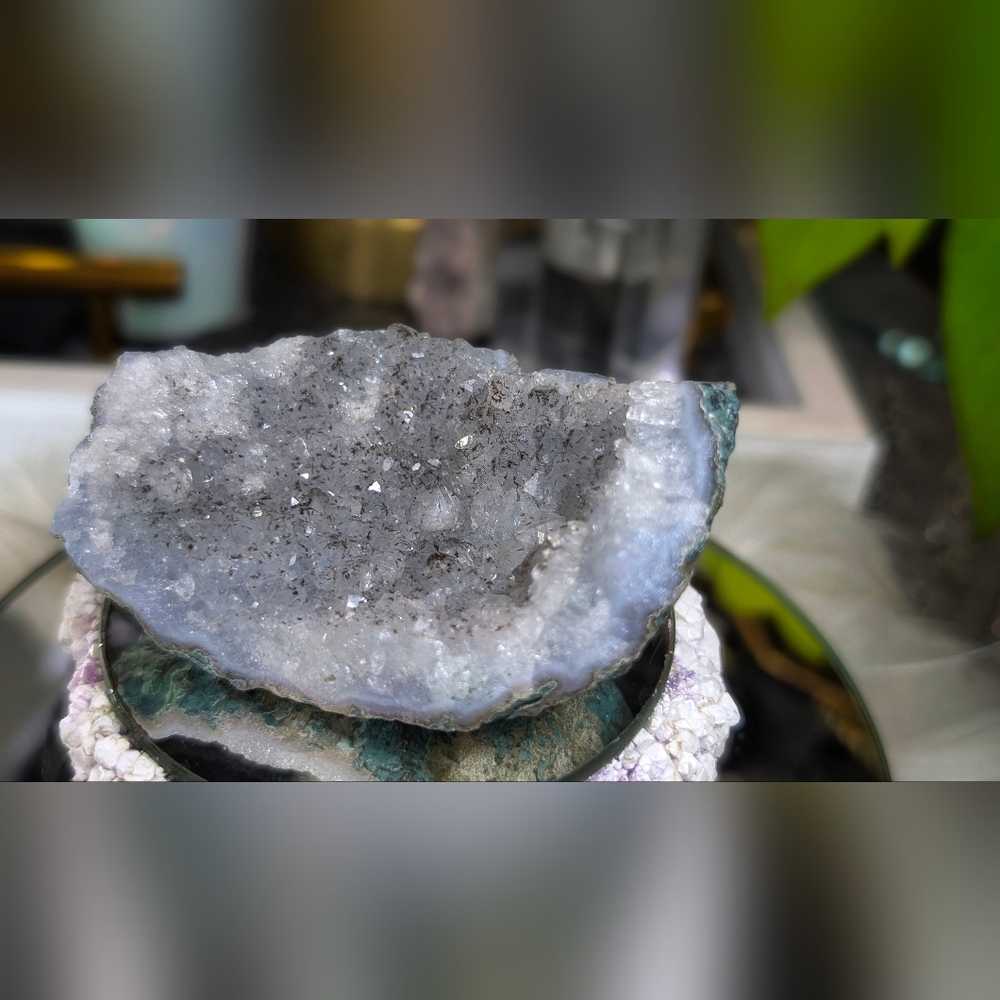 Amethyst & Blue Agate Crystal Cluster